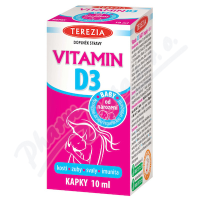 TEREZIA Vitamin D3 baby od narození 400 IU 10ml