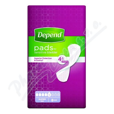 Depend Pads Super inkont.vložky ženy 8ks