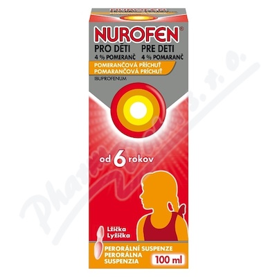 Nurofen pro děti 4% Pomeranč 40mg/ml por.sus.100ml