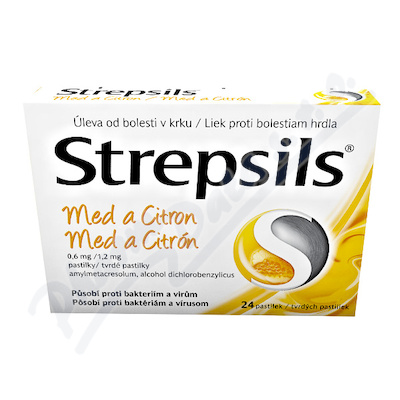 Strepsils Med a Citron 0.6mg/1.2mg pas.24