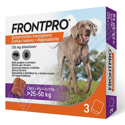 Frontpro 136mg 25-50kg žvýkací tbl.3