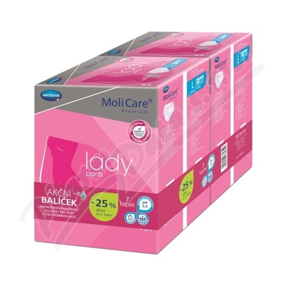 MoliCare Lady Pants 7kap. vel. L Duopack 2x7ks