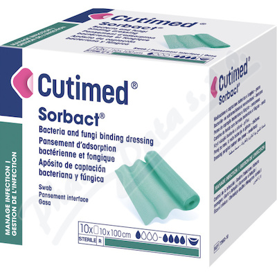 Cutimed Sorbact antimikr.krytí příř.10x100cm 10ks
