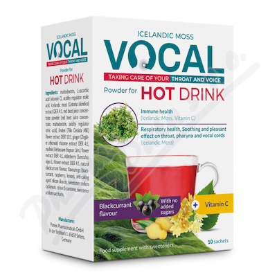 Vocal Hot drink s příchutí čer. rybízu sáčky 10ks
