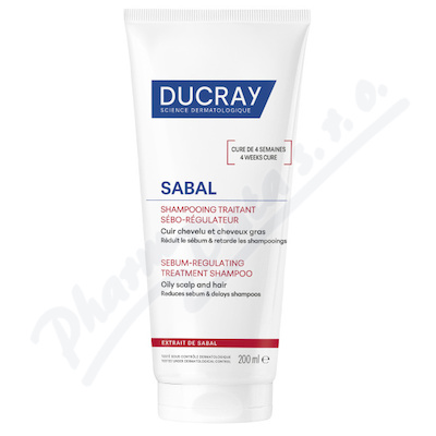 DUCRAY Sabal Šampon regulující tvorbu mazu 200ml