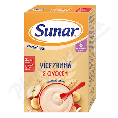 Sunar Cereální kaše vícezr.s ovoc.od uk.6.měs.210g