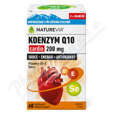 NatureVia Koenzym Q10 cardio 200mg cps.60