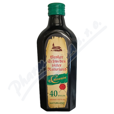 NATURLAND Švédské kapky + vitamin C 250ml