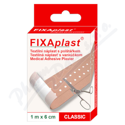 FIXAplast CLASSIC tex.náplast s polštářkem 1mx6cm