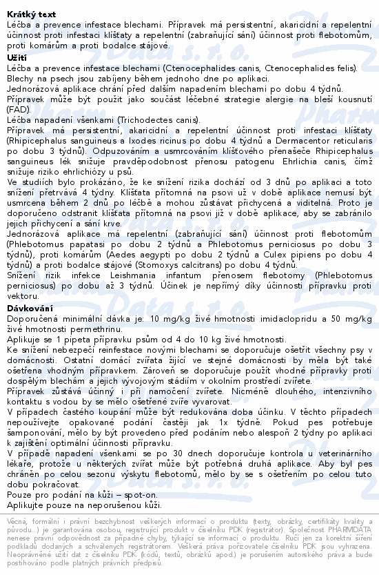 Advantix pro psy 4-10kg spot-on 1x1ml