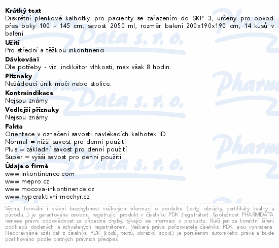 iD Pants Super L 14ks