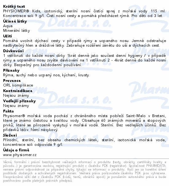 Physiomer Kids 115ml