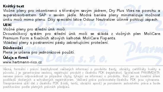 MoliCare Form premium Inkont.vlož.plena 8 kap.32ks