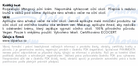 NOVEXPERT VC Radiance Lifting Eye Contour 15ml