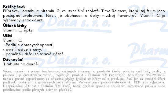 GS Vitamin C 1000mg se šípky tbl.100+20