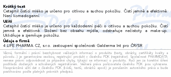 Cetaphil Jemná čistící emulze 236ml