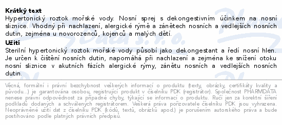 TONIMER lab Hyperton.sprej Baby 600mOsm/kg 100ml