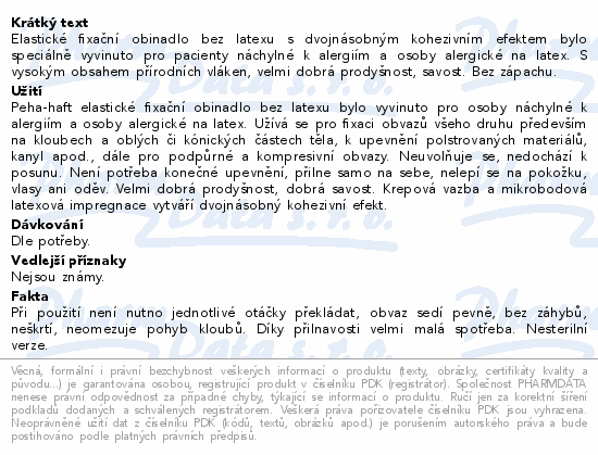 Obinadlo fixační kohesivní PEHA-HAFT 4cmx4m