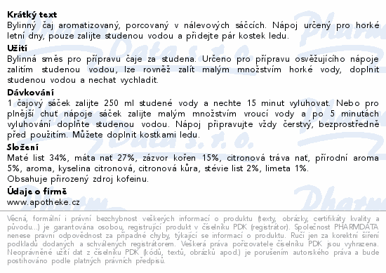 Apotheke Premier COOLtea mojito čaj 20x2g