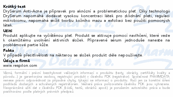 DrySerum Anti-Acne wipes 30ks