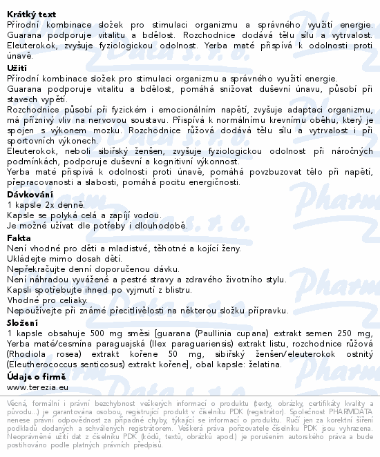 TEREZIA Guarana cps.60