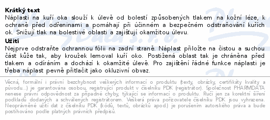 Hansaplast náplast na kuří oka 8ks