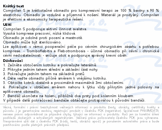 Comprilan S krátkot.obin.kompr.terap.10cmx5m 10ks