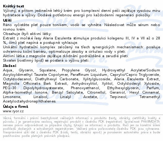 RYOR Denní krém Kolagen+ 50ml