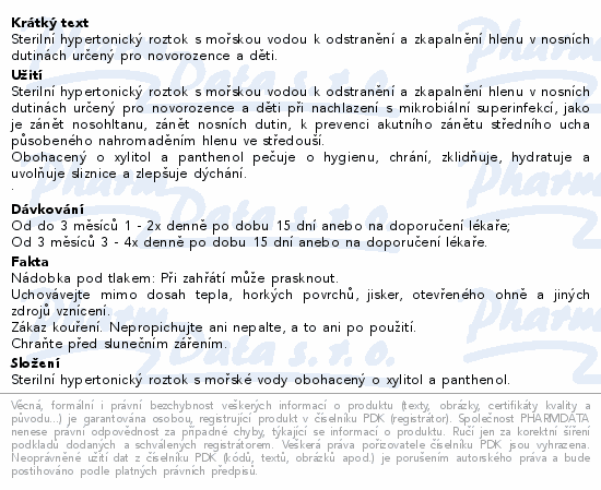 TONIMER lab Panthexyl Baby Sprej 800mOsm/kg 100ml