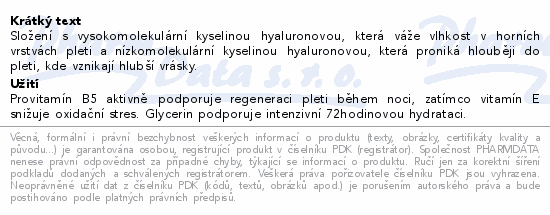 Eucerin HYALURON-FILLER+3xEFFECT noční gel 50ml