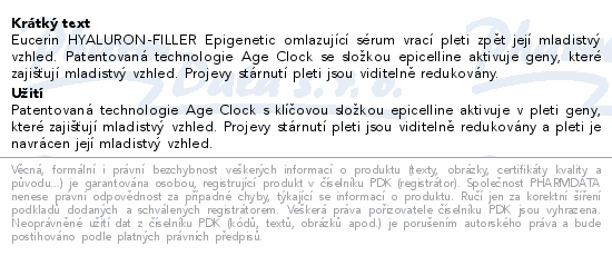 Eucerin HYALURON-FILLER Epigenetic Vánoce 2025