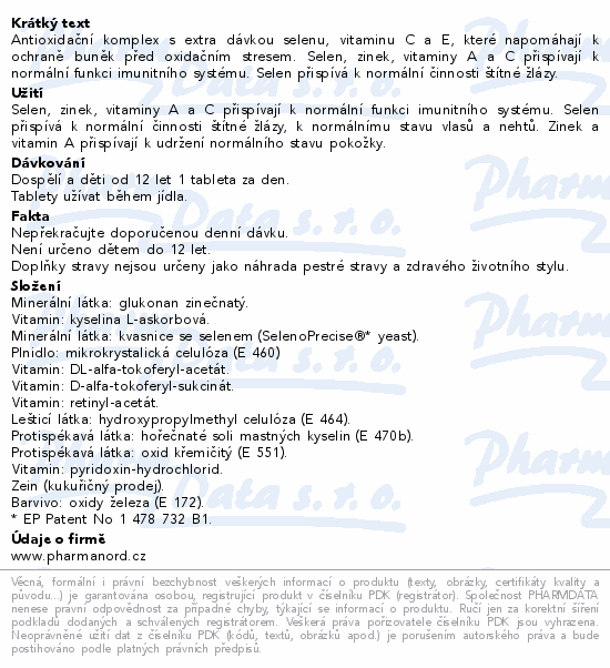 Pharma Nord Bioaktivní Selen+Zinek tbl.150