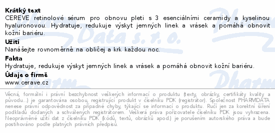 CeraVe Obnovující retinolové sérum 30ml