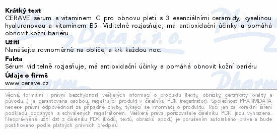 CeraVe Obnovující sérum s vitamínem C 30ml