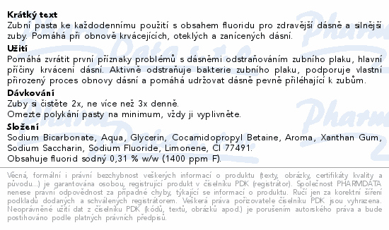 Parodontax Akt.obn.dásní Fresh Mint zub.pasta 75ml