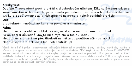 Emspoma Sport hřejivá emulze 500ml