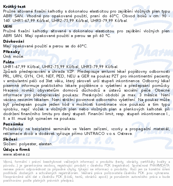 Inkont.fixač.kalh.Abri-Fix Net Large 5ks