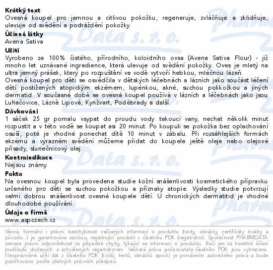 Topnatur Ovesná koupel pro děti 6x25g