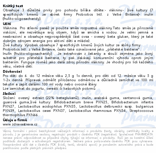 Topnatur Vláknina pro děti 100g