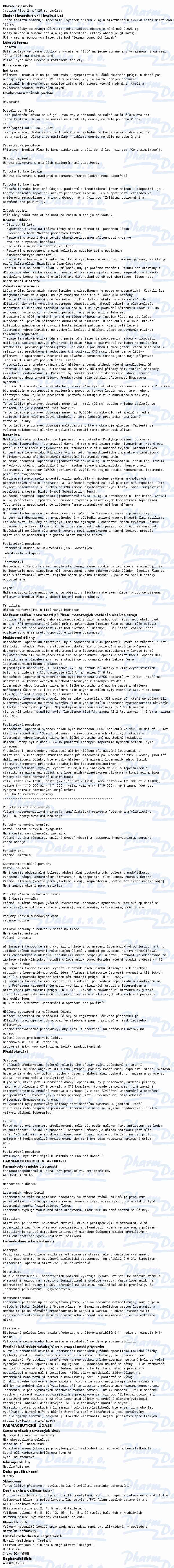 Imodium Plus 2mg/125mg tbl.nob.12 I